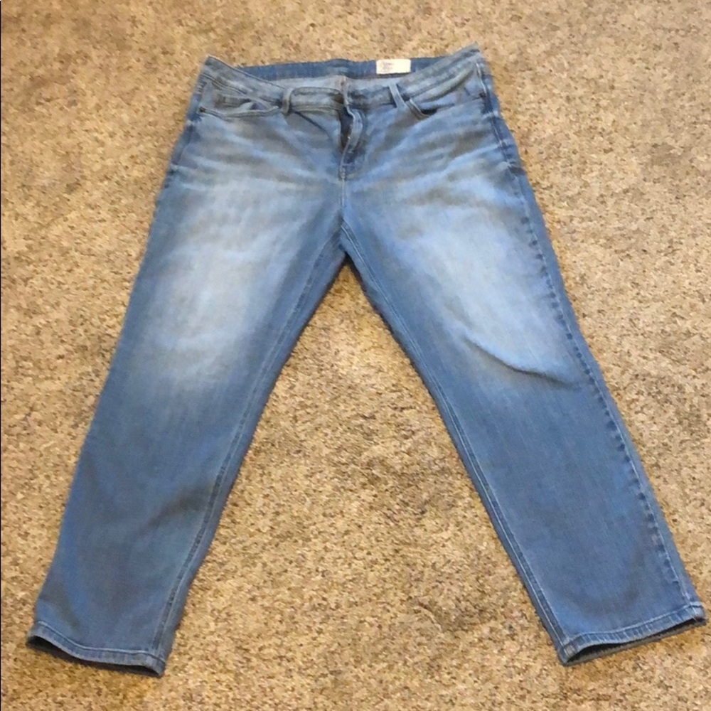 Cosmic blue love jeans. Size 33